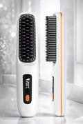 brosse lissante sans fil pour les cheveux blanc