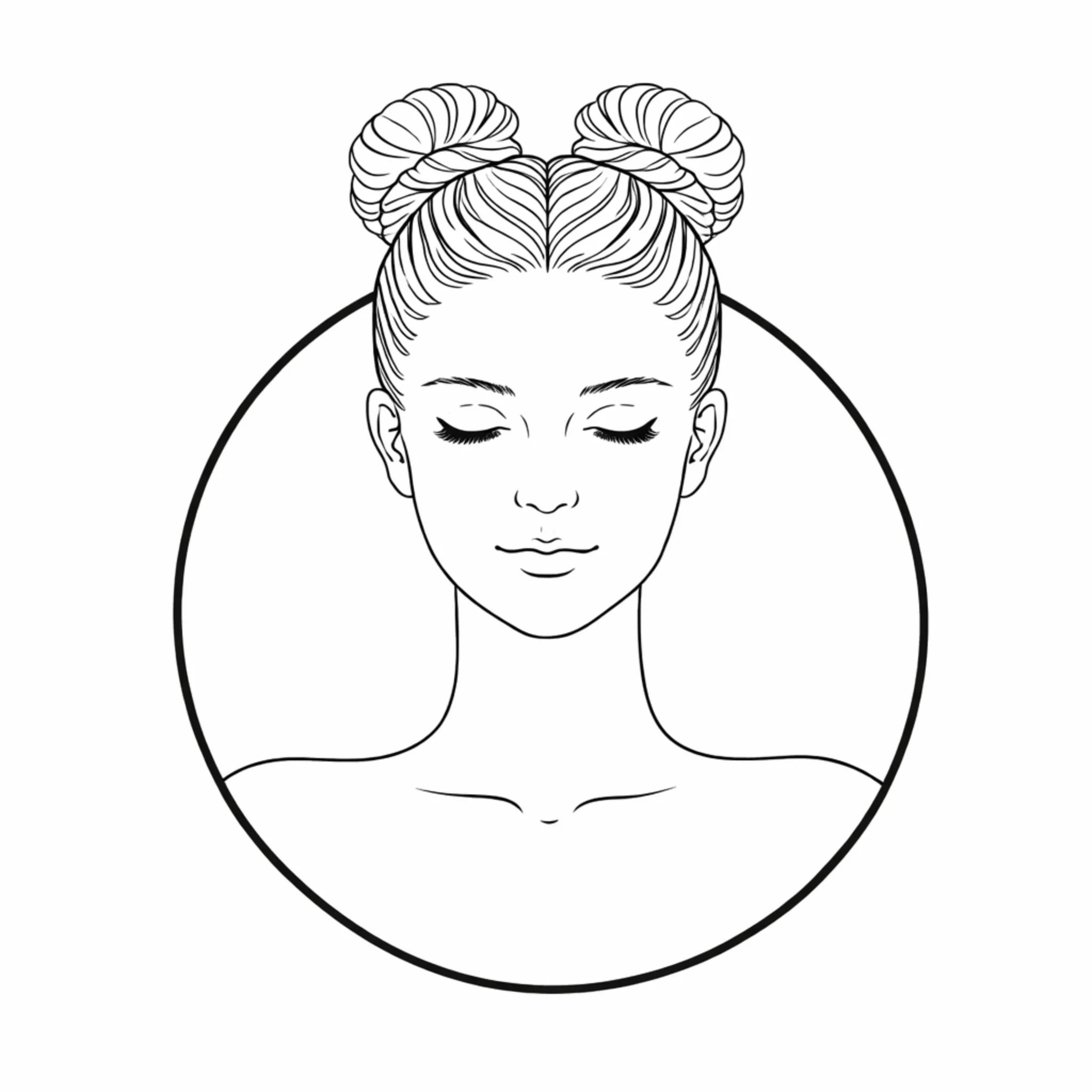 démonstration de comment installer le rouleau boucle sans chaleur sur sa tête