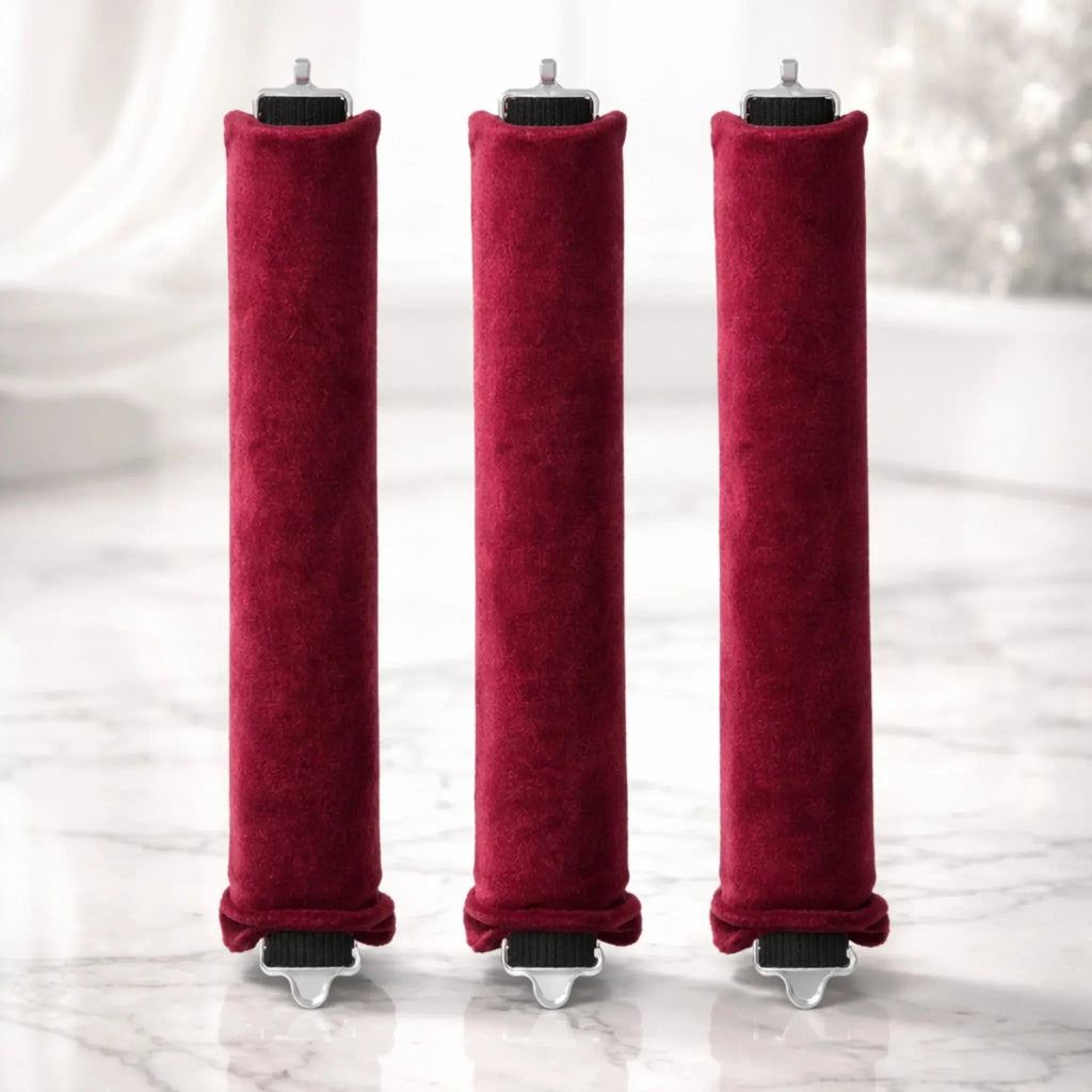 3 rouleaux, bigoudis sans chaleur rouge