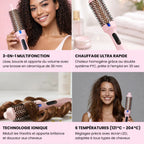 Les caractéristiques de la brosse thermique lissante & bouclante de LumyHair